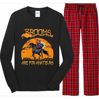 Brooms Are For Amateurs, Horse Riding Outfit Halloween Long Sleeve Pajama Set