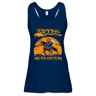 Brooms Are For Amateurs, Horse Riding Outfit Halloween Ladies Essential Flowy Tank