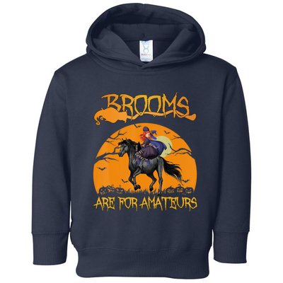 Brooms Are For Amateurs, Horse Riding Outfit Halloween Toddler Hoodie