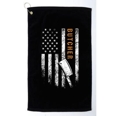 Butcher American Flag Design Platinum Collection Golf Towel