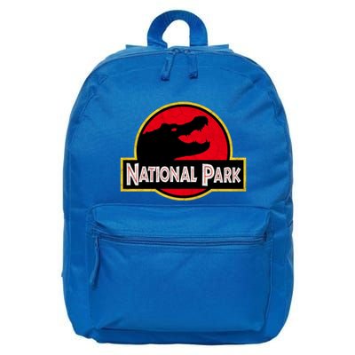 Bird And Florida Alligator Of Everglades National Park 16 in Basic Backpack