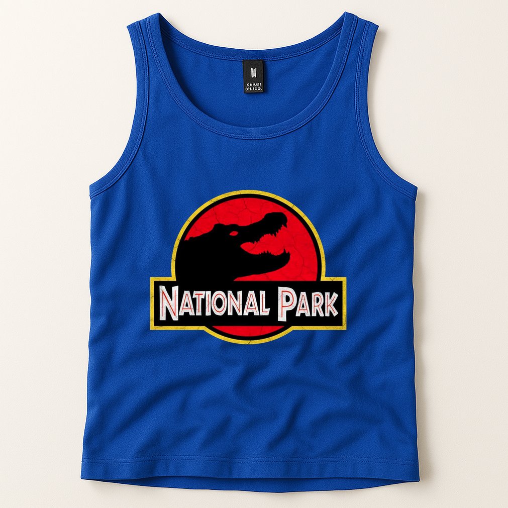Bird And Florida Alligator Of Everglades National Park Tank Top