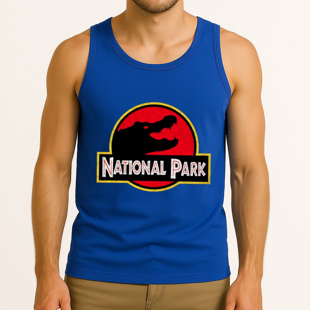Bird And Florida Alligator Of Everglades National Park Tank Top