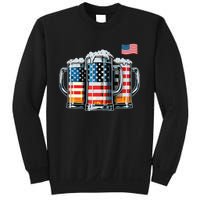 Beer American Flag Sweatshirt