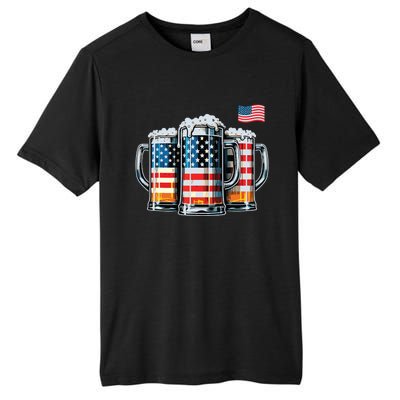 Beer American Flag Tall Fusion ChromaSoft Performance T-Shirt