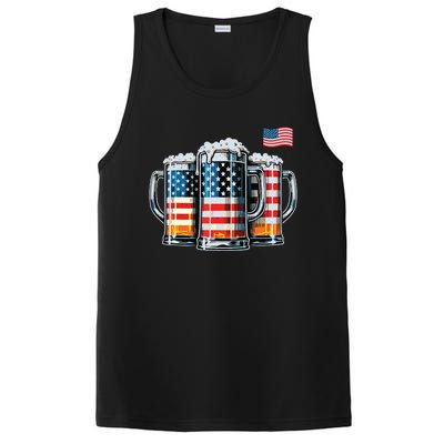 Beer American Flag PosiCharge Competitor Tank