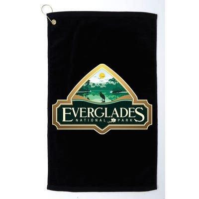 Bird And Florida Alligator Of Everglades National Park Golf Towel