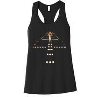 Best Airplane For Aviation Aviator Flight Pilot Women's Racerback Tank