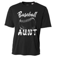 Baseball Aunt For Women Family Matching Players Team Auntie Cooling Performance Crew T-Shirt