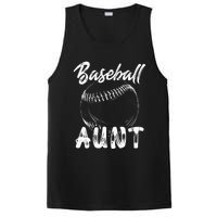 Baseball Aunt For Women Family Matching Players Team Auntie PosiCharge Competitor Tank