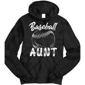 Baseball Aunt For Women Family Matching Players Team Auntie Tie Dye Hoodie