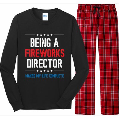 Being A Fireworks Director Firework Director Gift Long Sleeve Pajama Set