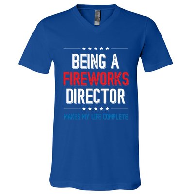 Being A Fireworks Director Firework Director Gift V-Neck T-Shirt