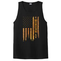 Beekeeping American Flag Honeycomb Honey Bees Beekeeper PosiCharge Competitor Tank