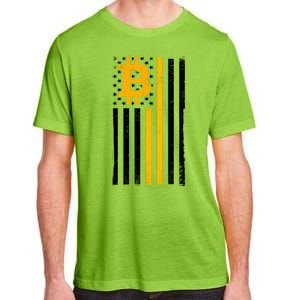 Bitcoin American Flag Crypto Adult ChromaSoft Performance T-Shirt