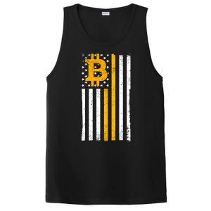 Bitcoin American Flag Crypto PosiCharge Competitor Tank