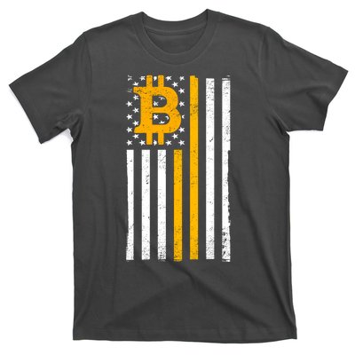 Bitcoin American Flag Crypto T-Shirt