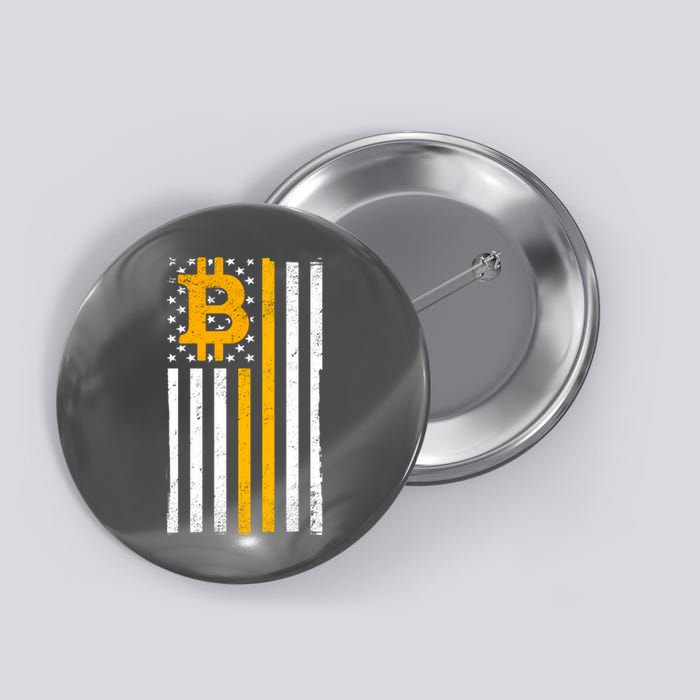 Bitcoin American Flag Crypto Button