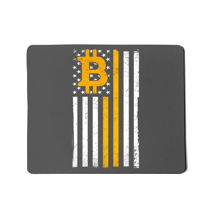 Bitcoin American Flag Crypto Mousepad