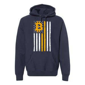 Bitcoin American Flag Crypto Premium Hoodie