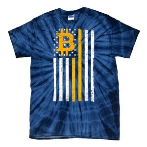 Bitcoin American Flag Crypto Tie-Dye T-Shirt