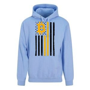 Bitcoin American Flag Crypto Unisex Surf Hoodie