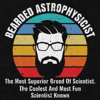 Bearded Astrophysicist Funny Astrophysics Definition Ladies PosiCharge Tri-Blend Wicking Tank