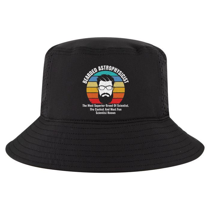 Bearded Astrophysicist Funny Astrophysics Definition Cool Comfort Performance Bucket Hat
