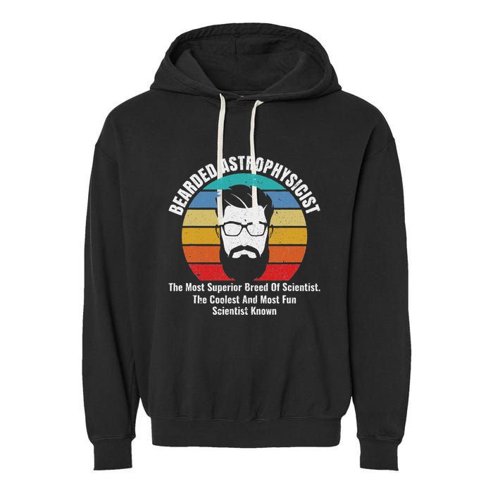 Bearded Astrophysicist Funny Astrophysics Definition Garment-Dyed Fleece Hoodie