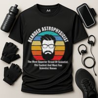 Bearded Astrophysicist Funny Astrophysics Definition Performance Shirt
