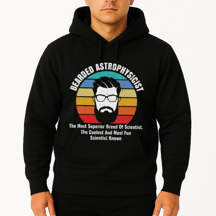Bearded Astrophysicist Funny Astrophysics Definition Hoodie