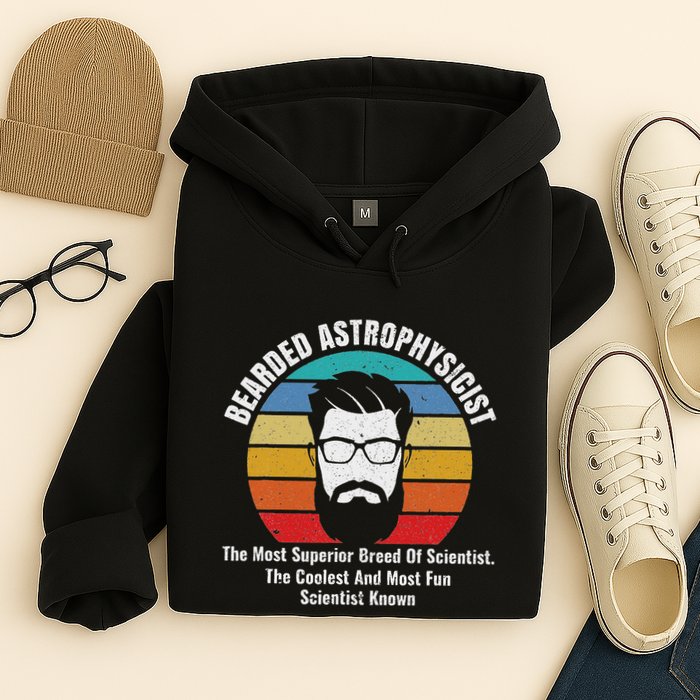 Bearded Astrophysicist Funny Astrophysics Definition Hoodie