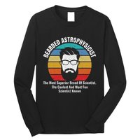 Bearded Astrophysicist Funny Astrophysics Definition Long Sleeve Shirt