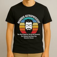 Bearded Astrophysicist Funny Astrophysics Definition T-Shirt