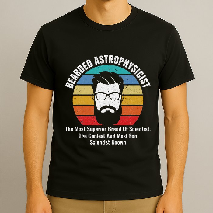 Bearded Astrophysicist Funny Astrophysics Definition T-Shirt