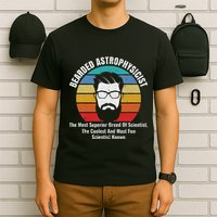 Bearded Astrophysicist Funny Astrophysics Definition T-Shirt
