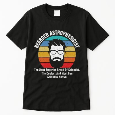 Bearded Astrophysicist Funny Astrophysics Definition Tall T-Shirt