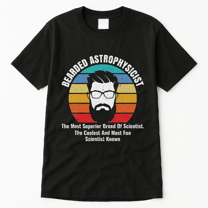 Bearded Astrophysicist Funny Astrophysics Definition Tall T-Shirt