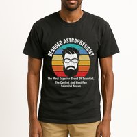 Bearded Astrophysicist Funny Astrophysics Definition Tall T-Shirt