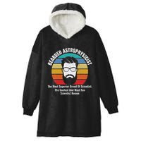 Bearded Astrophysicist Funny Astrophysics Definition Hooded Wearable Blanket