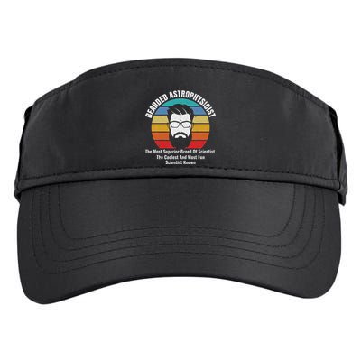 Bearded Astrophysicist Funny Astrophysics Definition Adult Drive Performance Visor