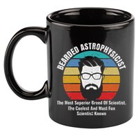 Bearded Astrophysicist Funny Astrophysics Definition 11oz C Handle Ceramic Mug