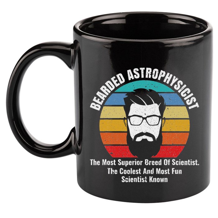 Bearded Astrophysicist Funny Astrophysics Definition 11oz C Handle Ceramic Mug