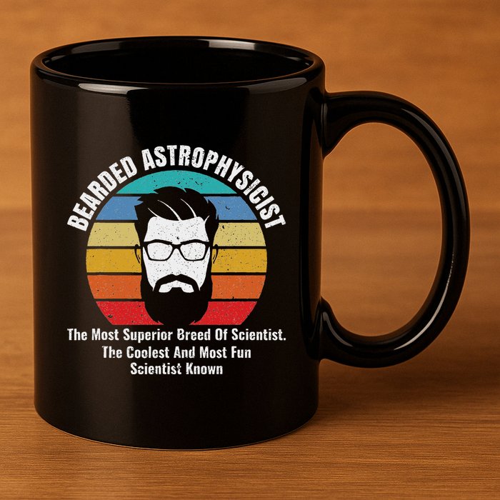 Bearded Astrophysicist Funny Astrophysics Definition 11oz C Handle Ceramic Mug