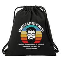Bearded Astrophysicist Funny Astrophysics Definition Drawstring Bag