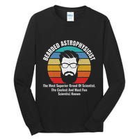 Bearded Astrophysicist Funny Astrophysics Definition Tall Long Sleeve T-Shirt
