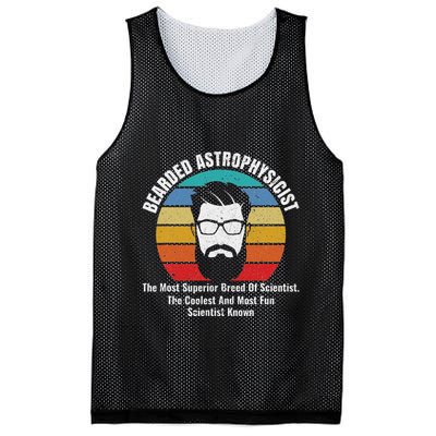 Bearded Astrophysicist Funny Astrophysics Definition Mesh Reversible Basketball Jersey Tank