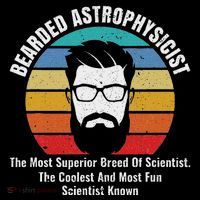 Bearded Astrophysicist Funny Astrophysics Definition Magnet