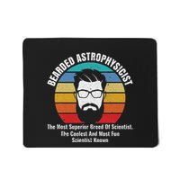Bearded Astrophysicist Funny Astrophysics Definition Mousepad