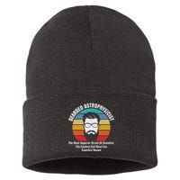 Bearded Astrophysicist Funny Astrophysics Definition Sustainable Knit Beanie